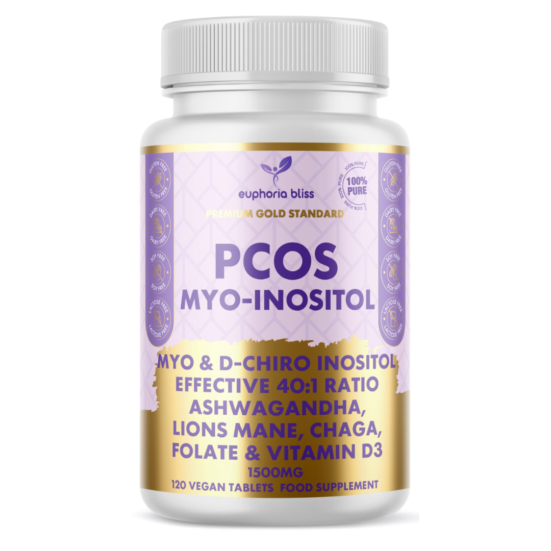 Myo-Inositol & D-Chiro Inositol 40:1 Blend Capsule + Vitamin D3 + Lion –  Euphoria Bliss
