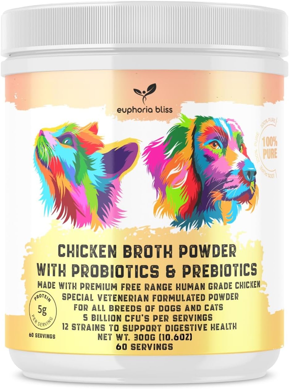 Chicken Bone Broth Probiotic & Prebiotic, For Dogs & Cats