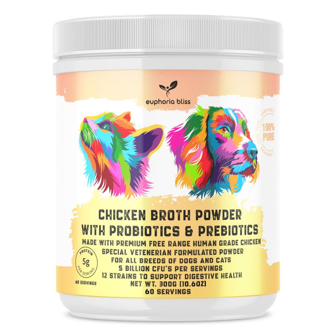 Chicken Bone Broth Probiotic & Prebiotic, For Dogs & Cats