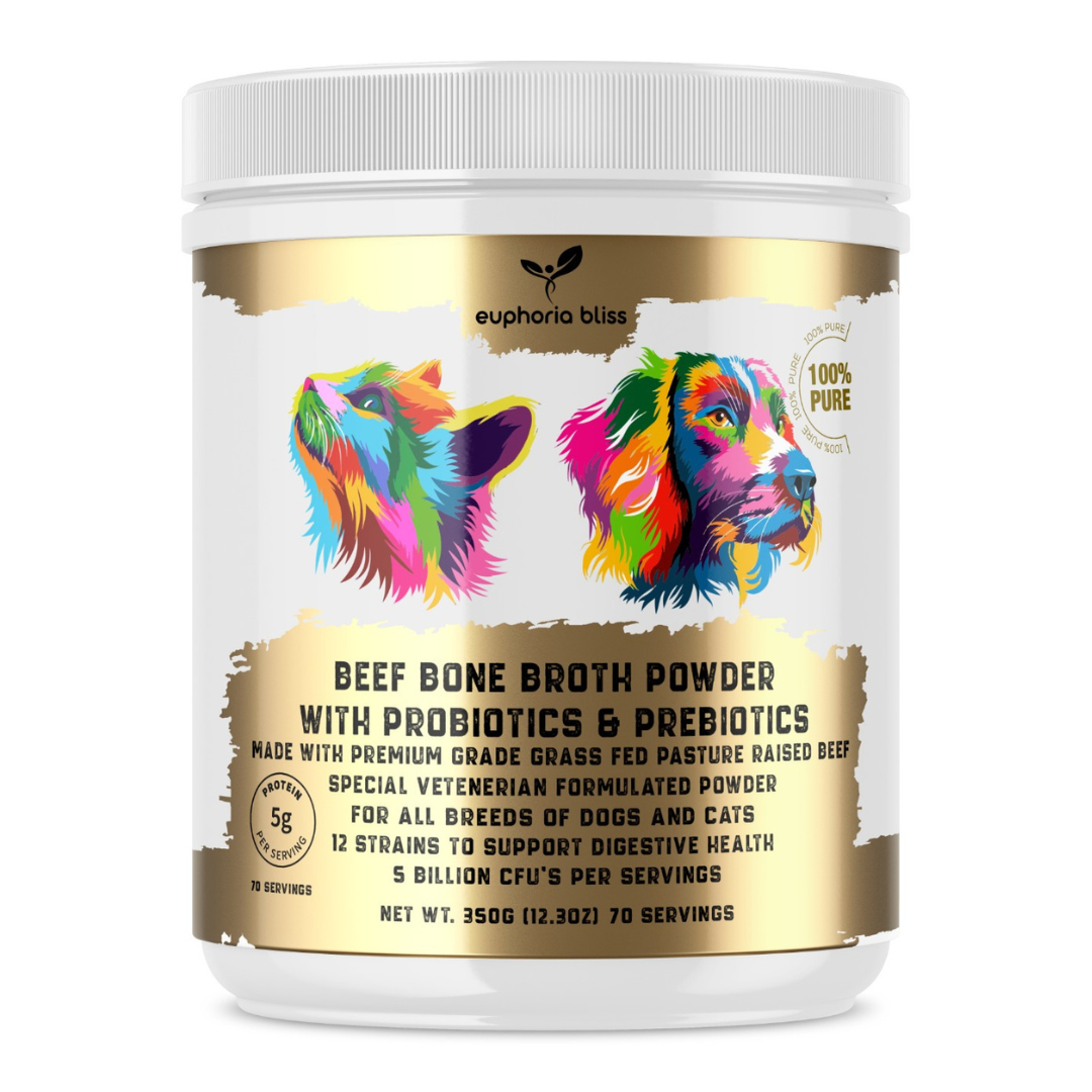 Beef Bone Broth Probiotic & Prebiotic For Dogs & Cats