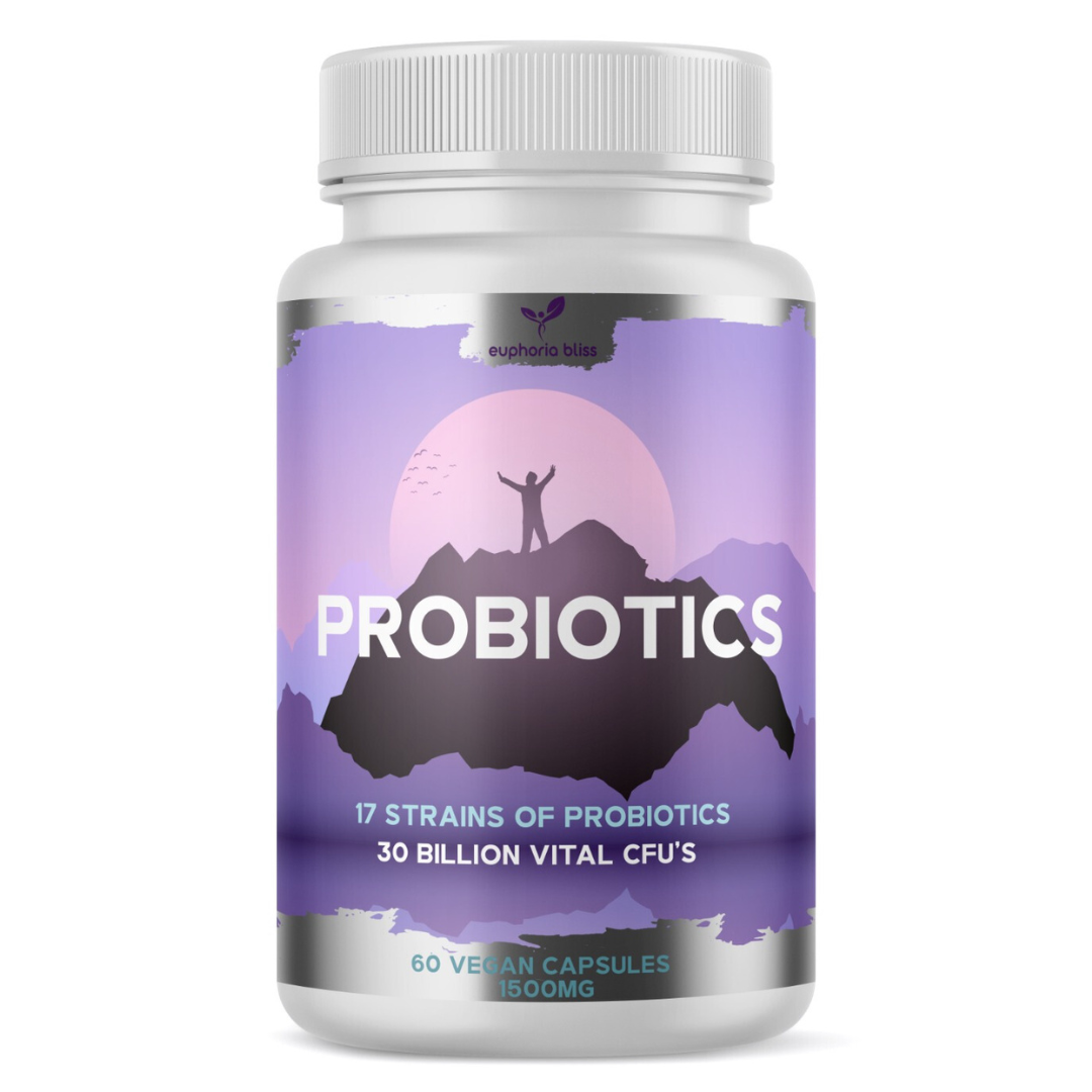 Probiotic Complete Blend - 30B CFU - 17 Unique Live Bacterial Cultures with Prebiotics